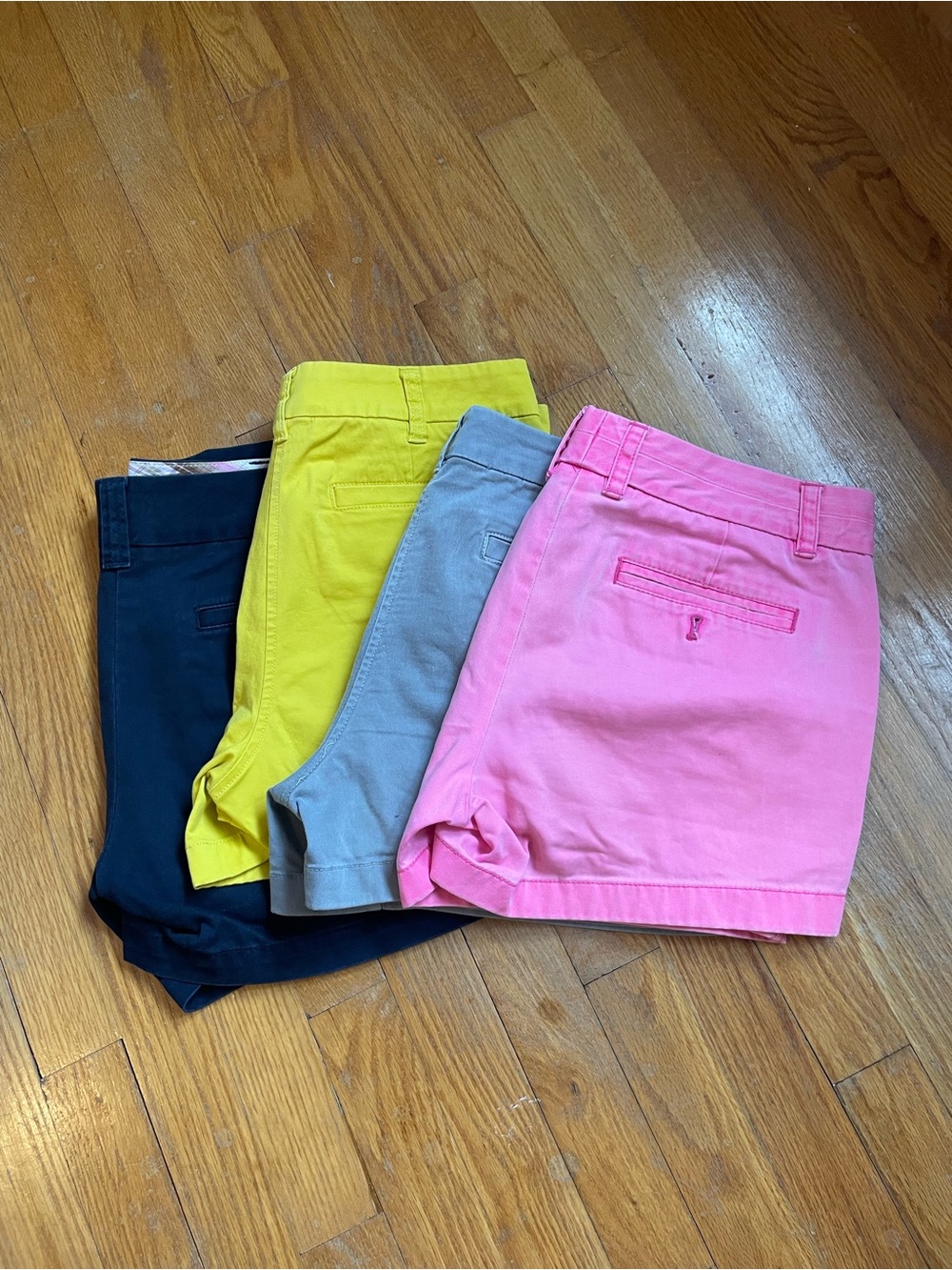 Set of 4 J. Crew Pink Cotton Chino Shorts